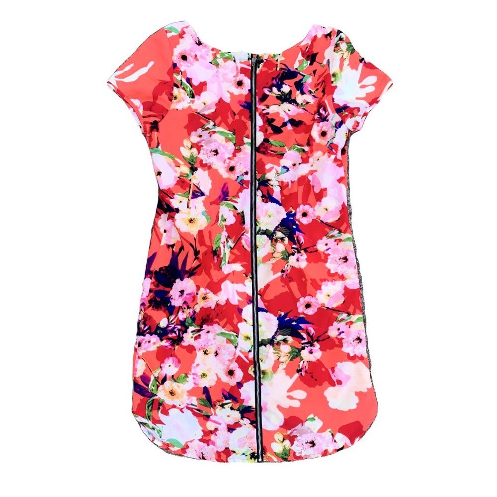 {YUMI KIM} Elana Vermillion Bloom Floral Shift Dress